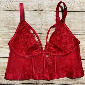 Red hot bralette crop corset!❤️‍🔥